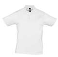 P6086.60 - Рубашка поло мужская Prescott Men 170, белая