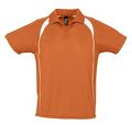 P6088.20 - Спортивная рубашка поло Palladium 140 оранжевая с белым