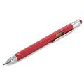 P6462.50 - Ручка шариковая Construction, мультиинструмент, красная