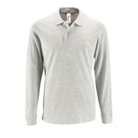 Рубашка поло мужская с длинным рукавом Perfect LSL Men, светло-серый меланж (P02087300)
