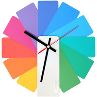 P10341.00 - Часы настенные Transformer Clock. White & Multicolor