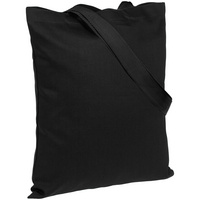 Холщовая сумка BrighTone, черная с черными ручками (P10766.33)