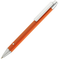 P10773.21 - Ручка шариковая Button Up, оранжевая с серебристым