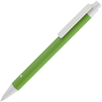 P10773.96 - Ручка шариковая Button Up, зеленая с белым