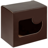 Коробка с окном Gifthouse, коричневая (P10920.55)