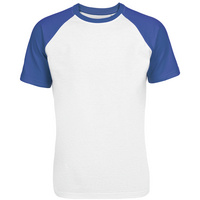 Футболка мужская T-bolka Bicolor, белая с синим (P11141.44)