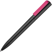 Ручка шариковая Split Black Neon, черная с розовым (P11339.15)