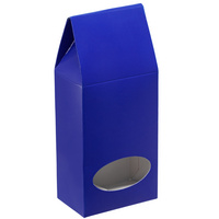 Коробка с окном English Breakfast, синяя (P11503.40)
