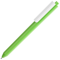 P11583.96 - Ручка шариковая Pigra P03 Mat, светло-зеленая с белым
