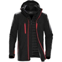 Куртка-трансформер мужская Matrix, черная с красным (P11630.35)