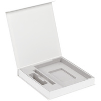 Коробка Arbor под ежедневник, аккумулятор и ручку, белая (P11703.60)
