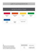 Дождевик-плащ BrightWay с печатью в один цвет на заказ (P11875.99)