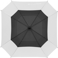 P12369.36 - Квадратный зонт-трость Octagon, черный с белым