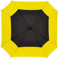 Квадратный зонт-трость Octagon, черный с желтым (P12369.38)