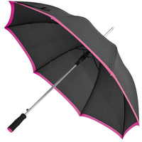 P13037.15 - Зонт-трость Highlight, черный с розовым