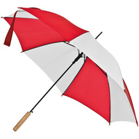 Зонт-трость Milkshake, белый с красным (P13038.65)