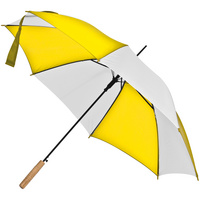 Зонт-трость Milkshake, белый с желтым (P13038.68)