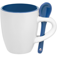 Кофейная кружка Pairy с ложкой, синяя (P13138.40)