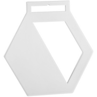 Медаль Steel Hexa, белая (P13353.60)