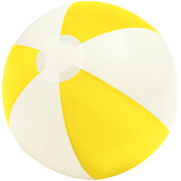 Надувной пляжный мяч Cruise, желтый с белым (P13441.80)