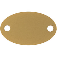 Шильдик металлический Alfa Oval, золотистый (P13843.00)