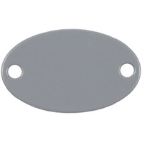 Шильдик металлический Alfa Oval, серый (P13843.11)