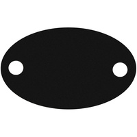 Шильдик металлический Alfa Oval, черный (P13843.30)