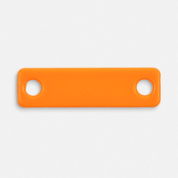 Шильдик металлический Alfa Liten, оранжевый неон (P13844.22)