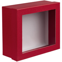 Коробка Teaser с окошком, красная (P13879.50)