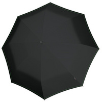 Зонт-трость U.900, черный с неоново-зеленым (P13885.33)