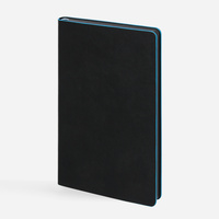 Ежедневник Trait, недатированный, черный с голубым (P14097.34)