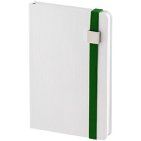 Блокнот Tex Metal, недатированный, белый с зеленым (P14140.69)
