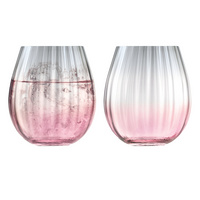 Набор из 2 стаканов Dusk, розовый с серым (P14504.15)
