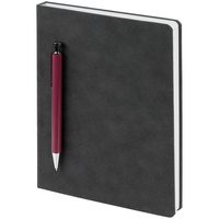 Ежедневник Magnet с ручкой, серый с розовым (P15064.17)