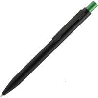 Ручка шариковая Chromatic, черная с зеленым (P15111.90)