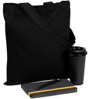 Набор Velours Bag, черный с желтым (P15205.38)