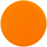 P15354.22 - Лейбл из ПВХ Dzeta Round, L оранжевый неон