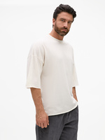 Футболка унисекс оверсайз T1, молочно-белая (P15437.60)