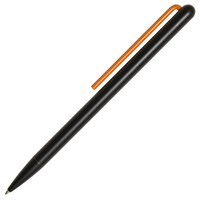 Шариковая ручка GrafeeX в чехле, черная с оранжевым (P15534.20)