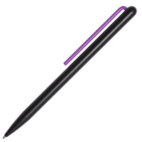 Шариковая ручка GrafeeX в чехле, черная с фиолетовым (P15534.70)