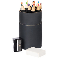 Набор цветных карандашей Pencilvania Tube Plus, черный (P15634.30)