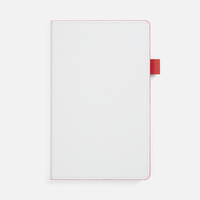 Ежедневник White Shall, недатированный, бело-красный (P15751.56)