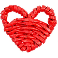 Плетеная фигурка Adorno, красное сердце (P15853.01)