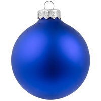 Елочный шар Gala Night Matt в коробке с тиснением, синий, 8 см (P15090.40)