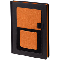 Ежедневник Mobile, недатированный, черный с оранжевым (P15885.32)