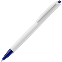 Ручка шариковая Tick, белая с синим (P15906.64)