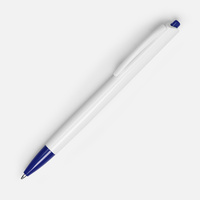 Ручка шариковая Tick, белая с синим (P15906.64)