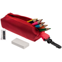 Набор Hobby с цветными карандашами, ластиком и точилкой, красный (P16130.50)