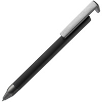 P16169.30 - Ручка шариковая Standic с подставкой для телефона, черная