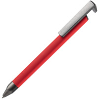 P16169.50 - Ручка шариковая Standic с подставкой для телефона, красная